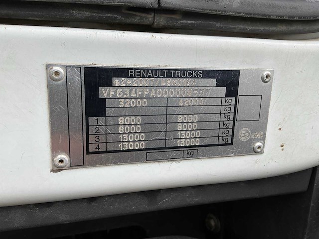 Renault kerax 430 dxi vrachtwagen met autolaadkraan hiab 166 es-4 hiduo - afbeelding 93 van  94