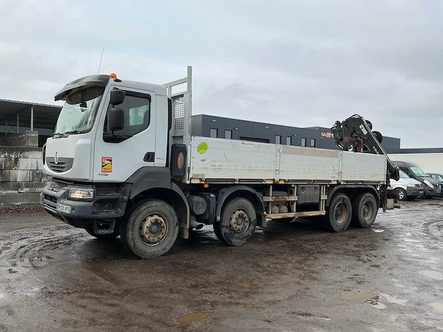 Renault kerax 430 dxi vrachtwagen met autolaadkraan hiab 166 es-4 hiduo - afbeelding 1 van  70