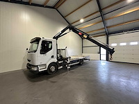 Renault midlum 150-08/b oprijwagen met hiab 060 laadkraan bj-hd-16