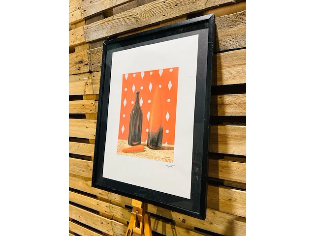 René margritte lithograaf - gesigneerd met certificaat - afbeelding 1 van  6