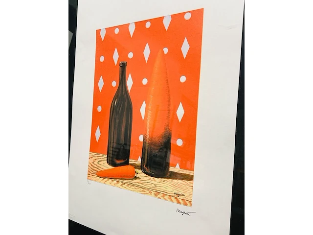 René margritte lithograaf - gesigneerd met certificaat - afbeelding 2 van  6
