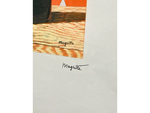 René margritte lithograaf - gesigneerd met certificaat - afbeelding 3 van  6