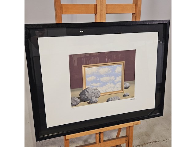 René margritte lithograaf ''la grande maree'' - limited edition 12/100 - afbeelding 1 van  7