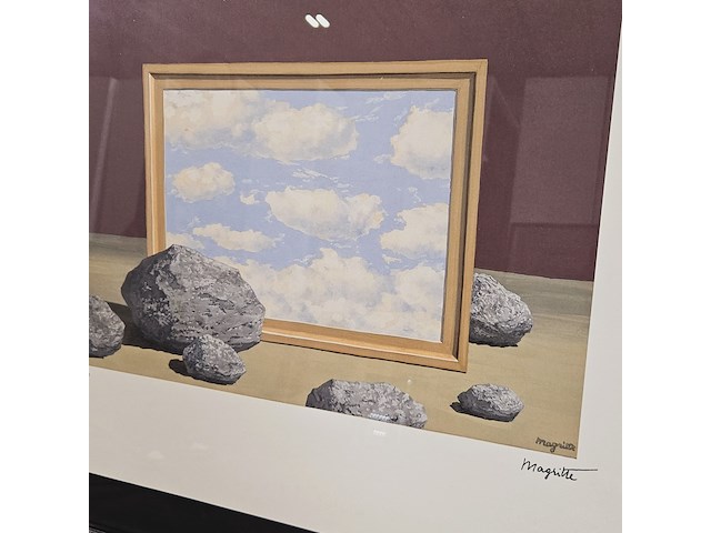 René margritte lithograaf ''la grande maree'' - limited edition 12/100 - afbeelding 3 van  7