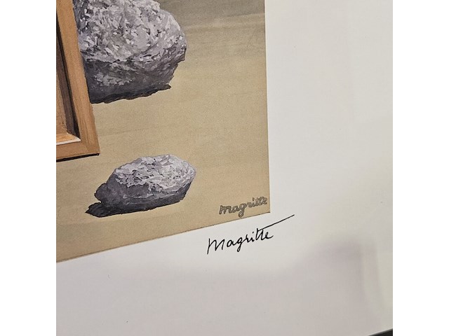 René margritte lithograaf ''la grande maree'' - limited edition 12/100 - afbeelding 4 van  7