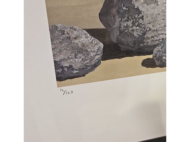 René margritte lithograaf ''la grande maree'' - limited edition 12/100 - afbeelding 5 van  7