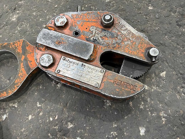 Renfroe plaathefklem 1 ton (2x) - afbeelding 6 van  8