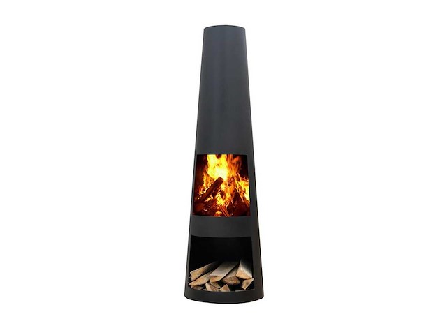 Rengo - xl - tuinhaard xl rond zwart 42x145cm - afbeelding 6 van  6