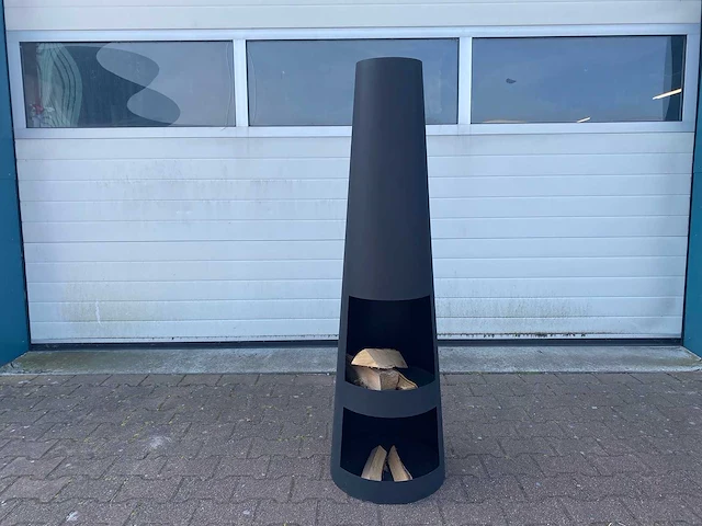 Rengo - xl - tuinhaard xl rond zwart 42x145cm - afbeelding 4 van  6