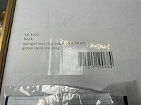 Renk ovaal geborsteld messing spiegel (2x) - afbeelding 4 van  4