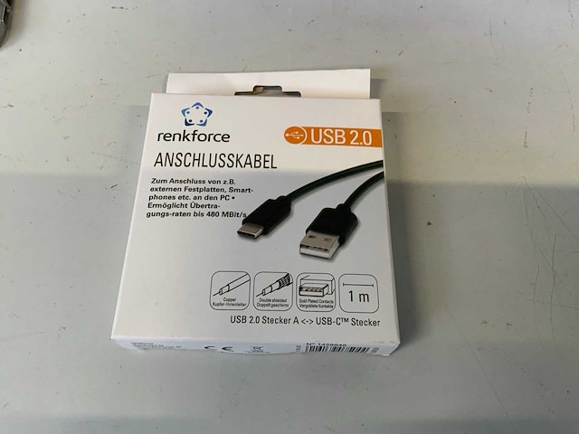 Renkforcd usb 2.0 c aansluitkabel (29x) - afbeelding 1 van  3
