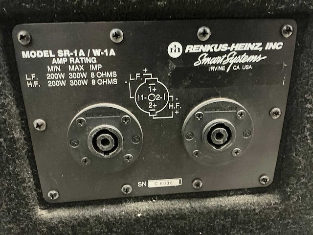 Renkus-heinz sr-1a/w-1a speaker (2x) - afbeelding 8 van  9