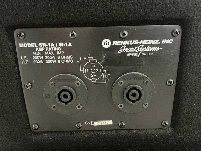 Renkus-heinz sr-1a/w-1a speaker (2x) - afbeelding 9 van  9
