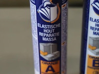 Renovaid renoflex tweecomponenten houtreparatiemassa oranje - 3 stuks á 600ml - afbeelding 2 van  3