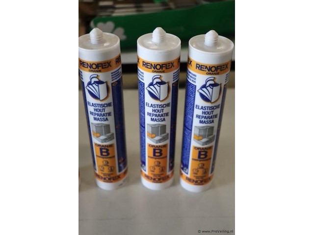 Renovaid renoflex tweecomponenten houtreparatiemassa oranje - 3 stuks á 600ml - afbeelding 3 van  3