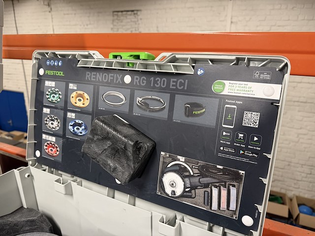 Renovatieslijpmachine in systainer festool, rg 130 eci-plus renofix - afbeelding 9 van  9