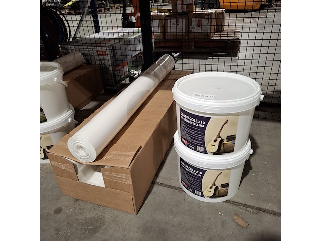 Renovlies 150 gram + lijm 10 liter, wit - afbeelding 1 van  5