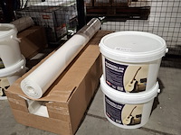 Renovlies 150 gram + lijm 10 liter, wit - afbeelding 1 van  5