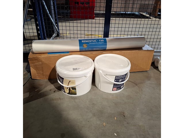 Renovlies 150 gram + lijm 10 liter, wit - afbeelding 1 van  3