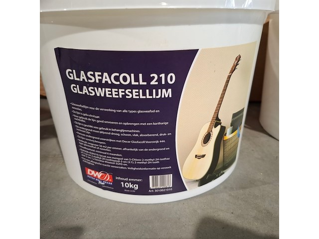 Renovlies 150 gram + lijm 10 liter, wit - afbeelding 2 van  3