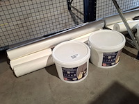 Renovlies 150 gram + lijm 10 liter, wit - afbeelding 1 van  3
