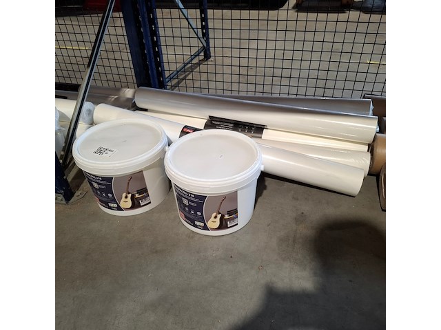 Renovlies 150 gram + lijm 10 liter, wit - afbeelding 1 van  3