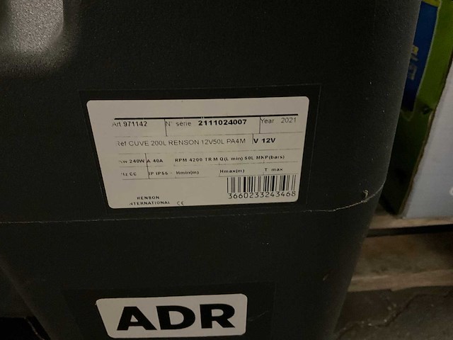 Renson 200 ltr horizontale opslagtank - afbeelding 4 van  4