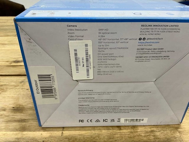 Reolink 5mp outdoor wifi security camera - afbeelding 3 van  3
