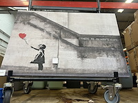 Replica banksy op canvas 90x60 - afbeelding 1 van  4