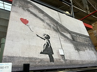 Replica banksy op canvas 90x60 - afbeelding 2 van  4