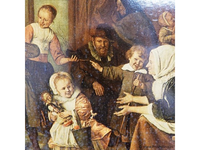 Reproductie jan steen in lijst - afbeelding 4 van  5