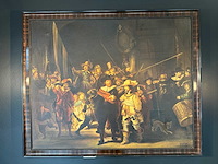 Reproductie "nachtwacht" op canvas - afbeelding 1 van  3