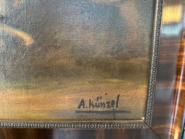 Reproductie "nachtwacht" op canvas - afbeelding 2 van  3