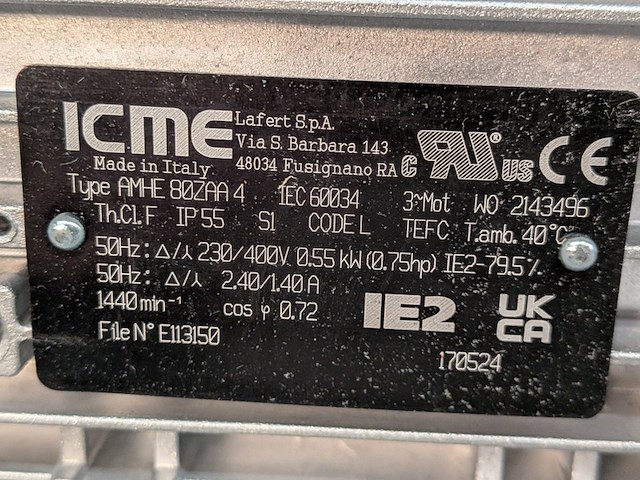 Reserve elektromotor t.b.v. kavel 30 icme, ahme 80zaa 4 - afbeelding 5 van  7