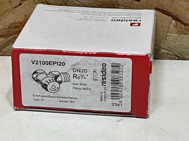 Resideo home kombi-trv drukonafhankelijke thermostatische radiatorafsluiter dn20 haaks (10x) - afbeelding 3 van  3
