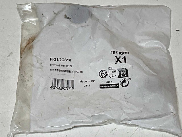 Resideo knelset voor koper en stalen buis 1/2"x16mm (42x) - afbeelding 3 van  4