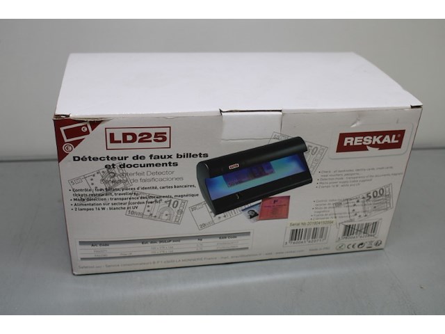 Reskal ld25 valse biljetten detector - afbeelding 6 van  9