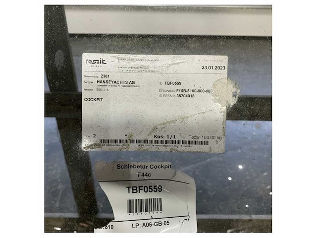 Resnic fjord stainless steel curved sliding patio door with glass - tbf0559 - afbeelding 8 van  8