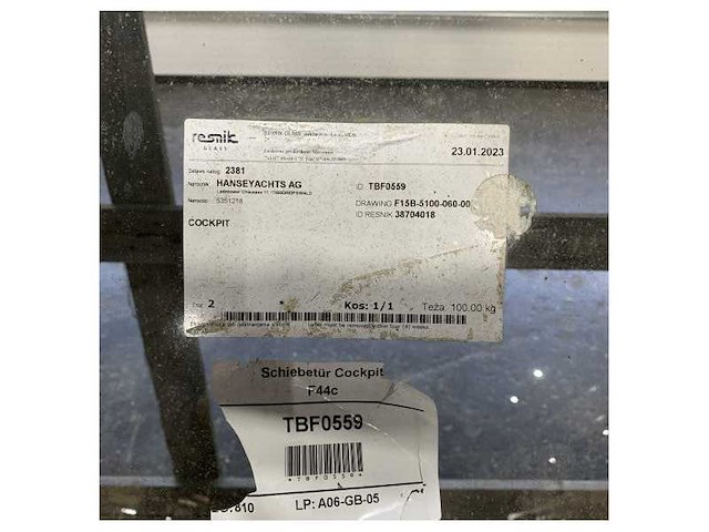 Resnic fjord stainless steel curved sliding patio door with glass - tbf0559 - afbeelding 6 van  6