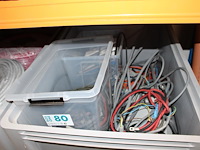 Restant elektrakabel in twee accu bakken. inclusief bakken - afbeelding 3 van  3