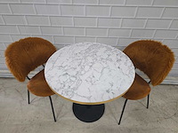 Restaurant meubel set bestaande uit 1 tafel en 2 stoelen - afbeelding 2 van  5
