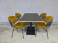 Restaurant meubel set bestaande uit 1 tafel en 4 stoelen - afbeelding 1 van  8