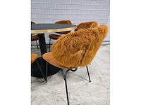 Restaurant meubel set bestaande uit 1 tafel en 6 stoelen - afbeelding 4 van  10