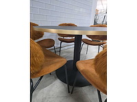 Restaurant meubel set bestaande uit 1 tafel en 6 stoelen - afbeelding 7 van  10