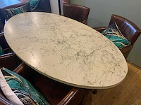 Restaurant tafel 180x90x75 cm met 5 stoelen - afbeelding 3 van  3