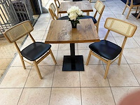 Restaurant tafel met 2 stoelen - afbeelding 2 van  4