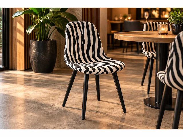 Restaurantstoel streep (10x) - afbeelding 1 van  7