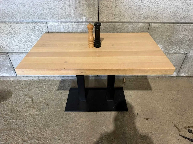 Restauranttafel (120x70x75 cm) (2x) - afbeelding 2 van  6
