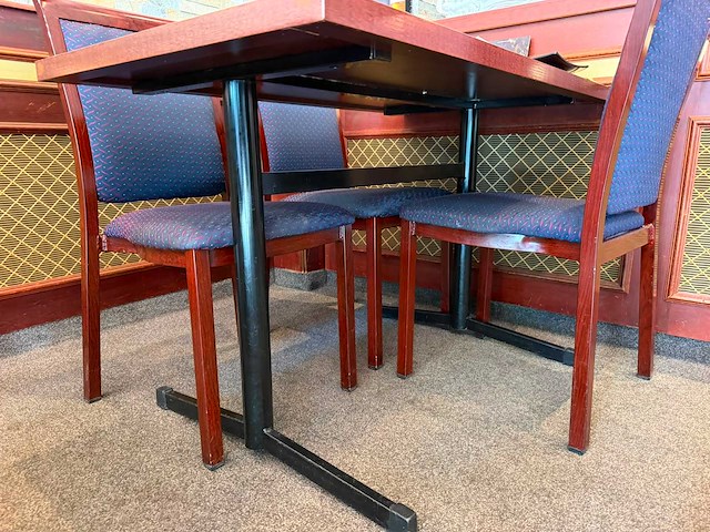 Restauranttafel (120x70x75 cm) (2x) - afbeelding 3 van  4