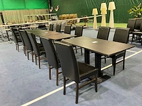 Restauranttafel (5x) + 12 stoelen - afbeelding 2 van  6